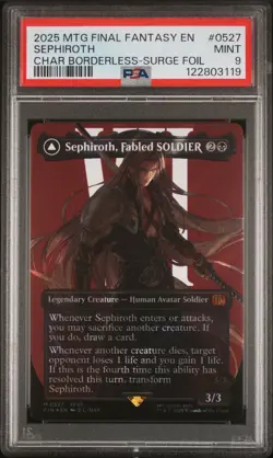 2025 MTG FF SURGE SEPHIROTH, FABLED SOLDIER/SEPHIROTH, ONE-WINGED ANGEL PSA 9 - Image 1