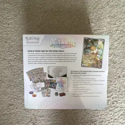 Pokemon TCG Scarlet & Violet Prismatic Evolutions Elite Trainer Box Eevee - Image 3