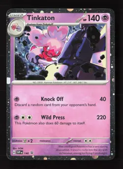 Tinkaton (Cosmo Holo) 140 Holo Promo Scarlet & Violet Promo Pokemon Near Mint - Image 1