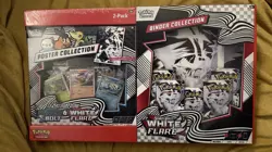 Sam’s Pokemon TCG Scarlet & Violet Black Bolt/White Flare Binder+Poster 2-Pack - Image 1