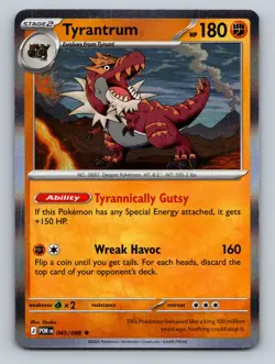 Pokemon TCG Perfect Order Tyrantrum 045/088 HOLO - Image 1