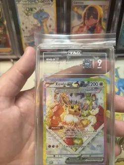 Pokemon Eevee Prismatic Evolutions SPC Black Star Promo 174 TAG 9 Mint - Image 3