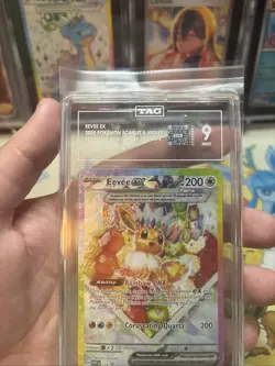 Pokemon Eevee Prismatic Evolutions SPC Black Star Promo 174 TAG 9 Mint - Image 4