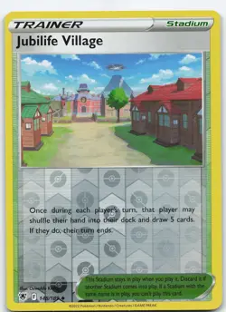Jubilife Village 148/189 Uncommon Reverse Holo SWSH10 Astral Radiance NM Pokemon - Image 1