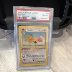 Pokemon Dodrio 34/64 Jungle 1st Edition Regular English PSA 8 1999 - Image 1