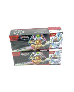 (2) Pokemon TCG “Prismatic Evolutions” SAM’S CLUB Surprise Box & Booster Bundles - Image 1