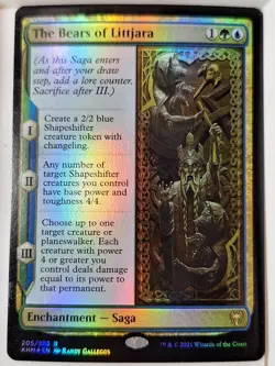 The Bears of Littjara - FOIL - Kaldheim - Magic the Gathering MTG Nice! - Image 1