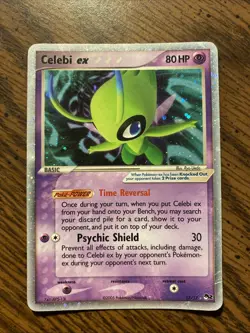 Pokemon Celebi ex 017/017 POP Series 2 Ultra Rare Holo EX 80HP Psychic Shield - Image 1