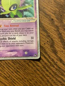 Pokemon Celebi ex 017/017 POP Series 2 Ultra Rare Holo EX 80HP Psychic Shield - Image 5