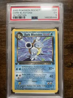 🔥 1st Edition Dark Blastoise 20/82 PSA 5 EX Team Rocket 2000 WOTC Vintage 🔥 - Image 1