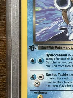 🔥 1st Edition Dark Blastoise 20/82 PSA 5 EX Team Rocket 2000 WOTC Vintage 🔥 - Image 3