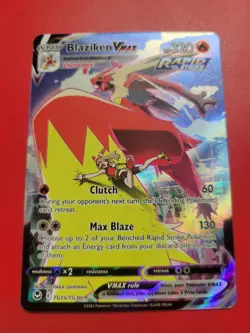 Pokemon TCG Blaziken VMAX TG15/TG30 Silver Tempest Holo Ultra Rare 320HP - Image 1