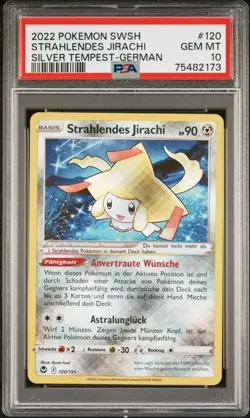 2022 POKEMON | STRAHLENDES JIRACHI SILVER TEMPEST 120/195 | DEUTSCH | PSA 10 GEM - Image 1