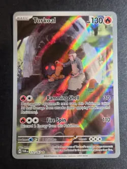 Torkoal 172/167 LP Twilight Masquerade Illustration Rare Pokemon - Image 1