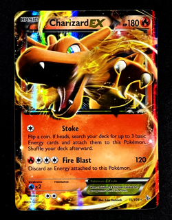 2014 Pokemon CHARIZARD EX Flashfire Set ULTRA RARE Full Holo Foil XY Card 11/106 - Image 3