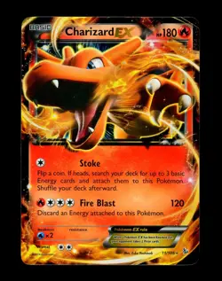 2014 Pokemon CHARIZARD EX Flashfire Set ULTRA RARE Full Holo Foil XY Card 11/106 - Image 5
