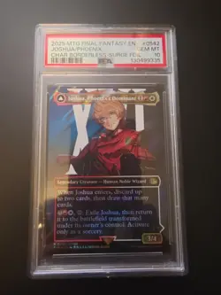 Joshua, Phoenix's Dominant (Borderless Surge Foil) #542 - Final Fantasy - PSA 10 - Image 1