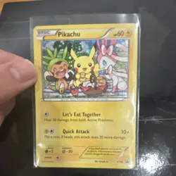 Pikachu XY95 Black Star Promo Holo 2016 English Pokemon- Let’s Eat Together - Image 2