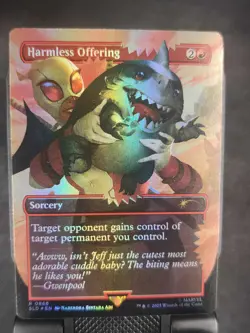 FOIL Harmless Offering x1 - NM Secret Lair SLD Deadpool MTG Magic the Gathering - Image 1