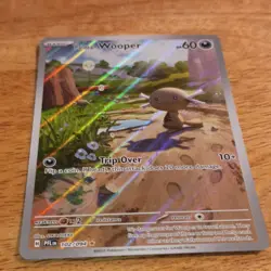 Pokemon Paldean Wooper 102/094 Holo Illustration Rare Me02 English 60 HP - Image 5