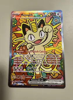 Meowth ex 121/088 Perfect Order Special Illustration Rare Holo Pokemon - Image 1