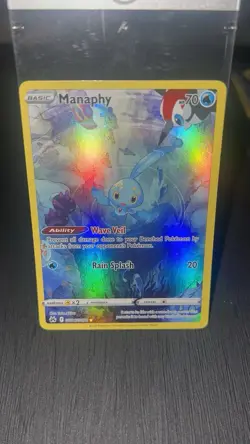 Pokemon Manaphy Holo Ultra Rare Crown Zenith Galarian Gallery GG06/GG70 70 HP - Image 1