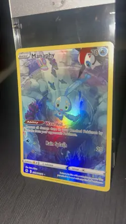 Pokemon Manaphy Holo Ultra Rare Crown Zenith Galarian Gallery GG06/GG70 70 HP - Image 3