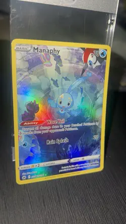 Pokemon Manaphy Holo Ultra Rare Crown Zenith Galarian Gallery GG06/GG70 70 HP - Image 5