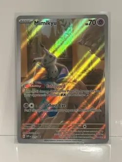 Pokemon TCG Mimikyu 075 SV Paldean Fates Promo Holo - Image 1