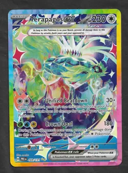 Pokemon S & V Prismatic Evolutions Terapagos EX Special Illustration Rare LP - Image 1