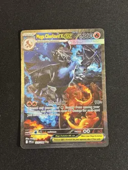 Pokemon Mega Charizard X EX 125/094 Me02 Phantasmal Flames Holo EN. MP - Image 3