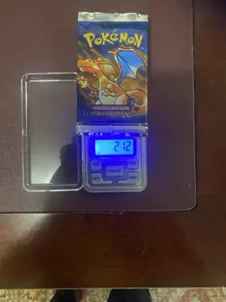 HEAVY 21.2g Pokemon 1st Edition Shadowless SEALED Booster Pack (Charizard) - Image 1