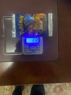 HEAVY 21.2g Pokemon 1st Edition Shadowless SEALED Booster Pack (Charizard) - Image 3