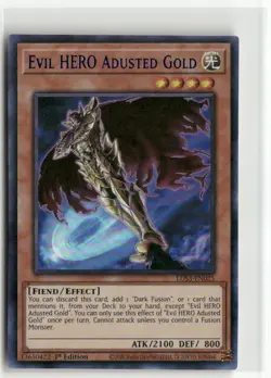 Yugioh Evil HERO Adusted Gold (Blue) LDS3-EN025 Ultra Rare 1st Ed NM - Image 1