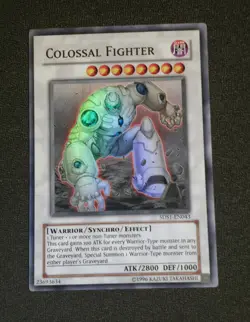 Yu-Gi-Oh! TCG Colossal Fighter 5DS1-EN043 Super Rare Unlimited Near Mint - Image 1