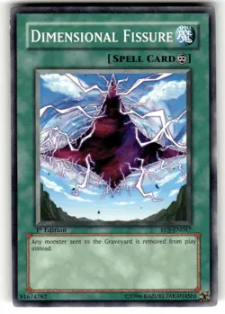 Yu-Gi-Oh Enemy of Justice Dimensional Fissure #EOJ-EN047 1st Ed NM - Image 1