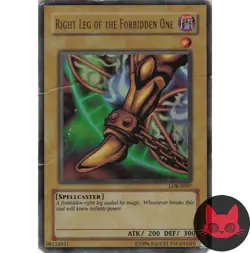 Yugioh Right Leg of the Forbidden One LOB-E097 Ultra Rare HP - Image 1