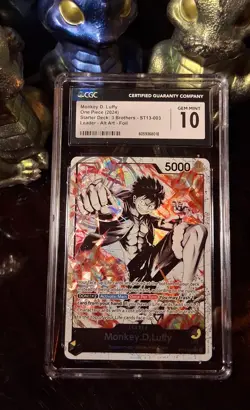 ✨2024 Monkey D. Luffy ST13-003 Alt Art Leader CGC / PSA 10 ✨ - Image 4