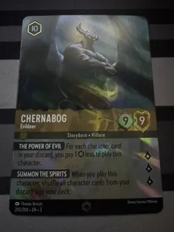 Disney Lorcana enchanted Chernabog - Evildoer Enchanted 205/204 - Image 1