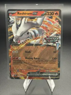Stamped Reshiram ex 020/086 - Pokemon White Flare Card - NM - Image 1