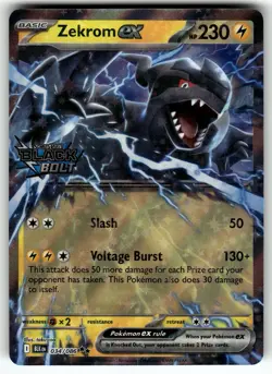Zekrom ex (Black Bolt Stamped) 034/086 NM Pokemon Card TCG - Image 1