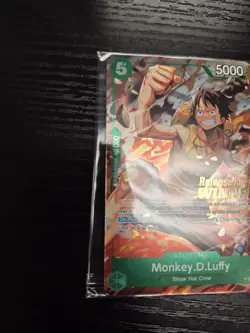 One Piece TCG Monkey.D.Luffy P-135 OP16 Pre-Release Winner Card Sealed - Image 2