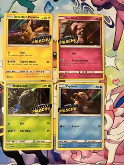 Detective Pikachu movie promo cards pokemon (4) - Image 1