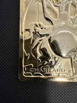 Pokemon 1999 23k Gold Plated Charizard Limited Edition BK Mini Card (stock# 001) - Image 4