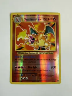 XY Evolutions Charizard 11/108 Reverse Holo Rare NM Pokemon Card - Image 2