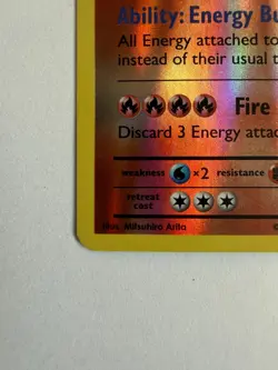 XY Evolutions Charizard 11/108 Reverse Holo Rare NM Pokemon Card - Image 3