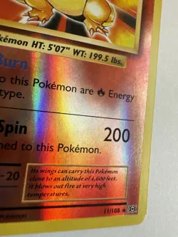 XY Evolutions Charizard 11/108 Reverse Holo Rare NM Pokemon Card - Image 5