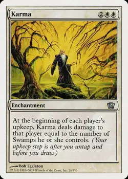 MTG Karma 8th Edition Japanese Near Mint- Foil - Image 4
