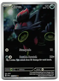 Zorua 075/064 - 🌊 Shrouded Fable Illustration Rare Pokemon TCG 🖤 - LP - Image 1