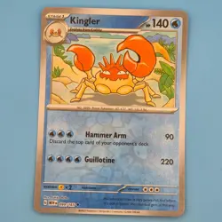KINGLER 099/165 UNCOMMON 151 POKEMON REVERSE HOLO NM/M - Image 1
